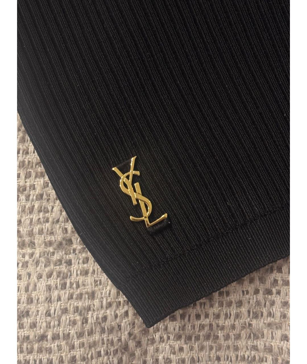 SAINT LAURENT Черные леггинсы и велосипедки, фото 4