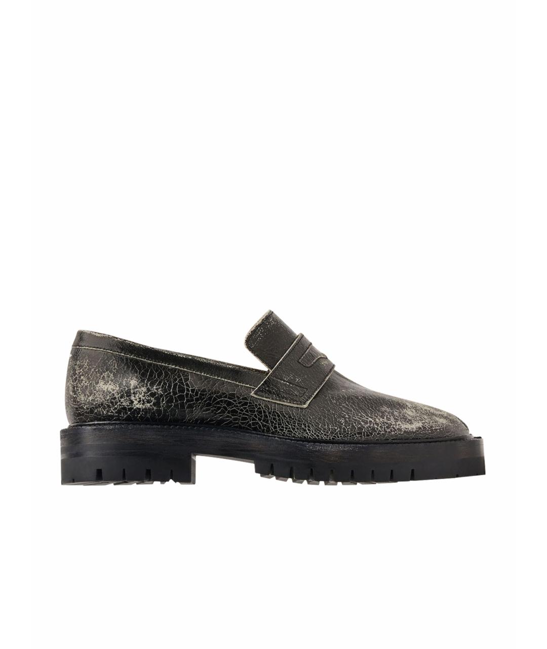 MAISON MARGIELA Черные кожаные лоферы, фото 1
