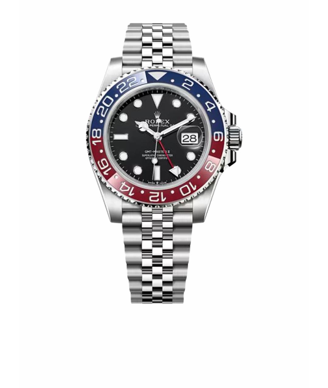 ROLEX Черные стальные часы, фото 1