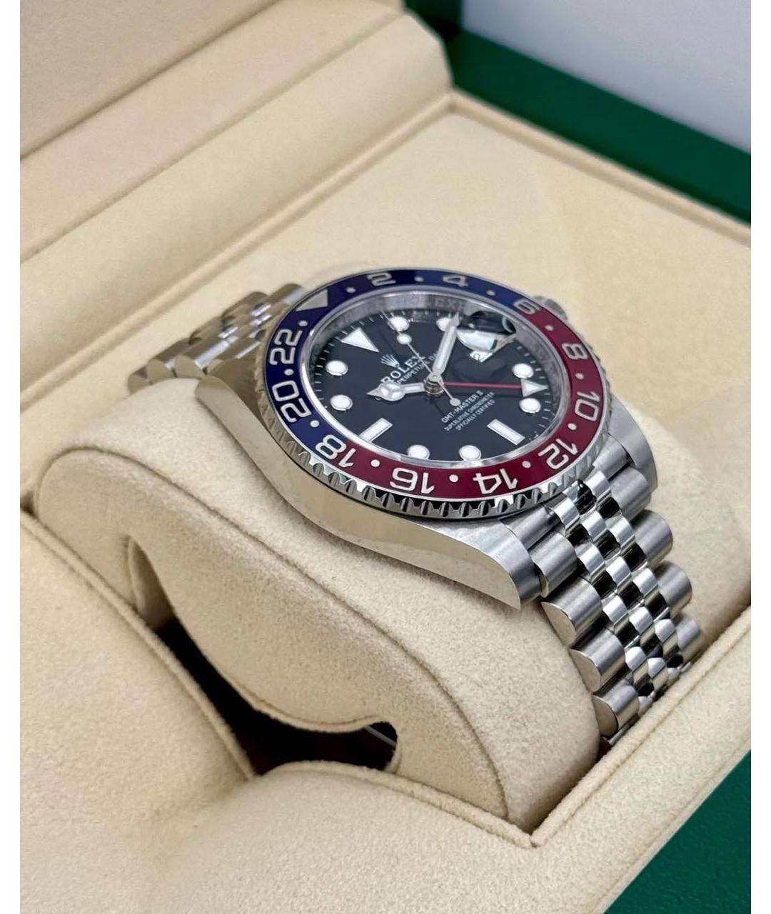 ROLEX Черные стальные часы, фото 3