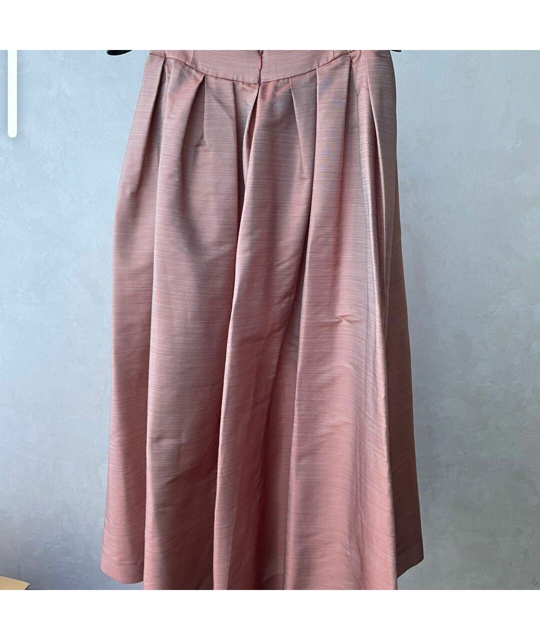 MUGLER VINTAGE Розовая ацетатная юбка макси, фото 6