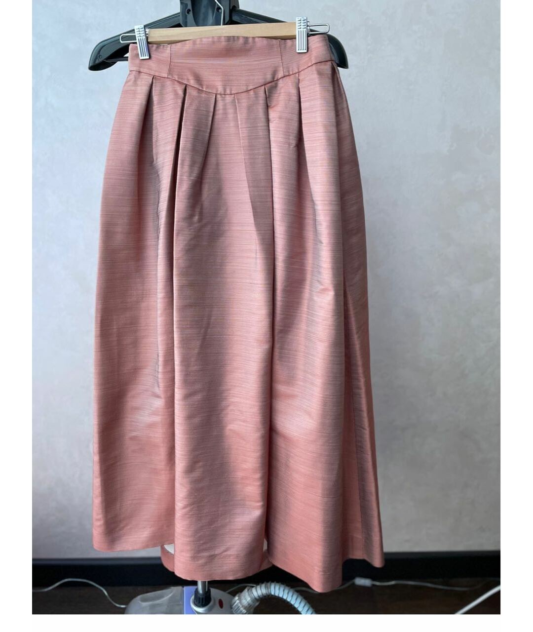 MUGLER VINTAGE Розовая ацетатная юбка макси, фото 9