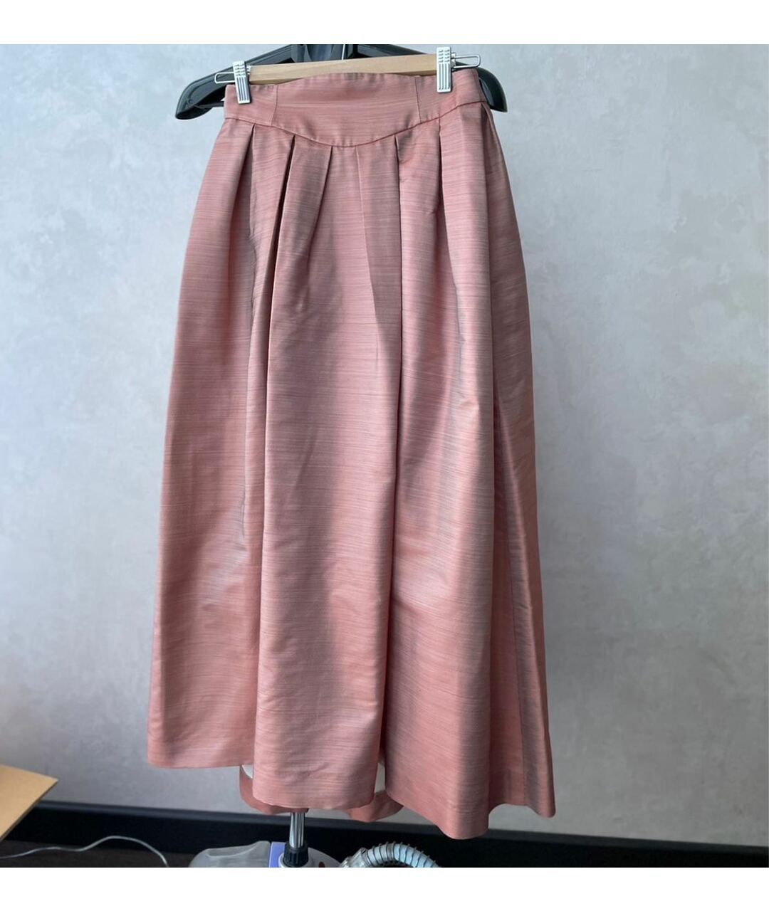 MUGLER VINTAGE Розовая ацетатная юбка макси, фото 2