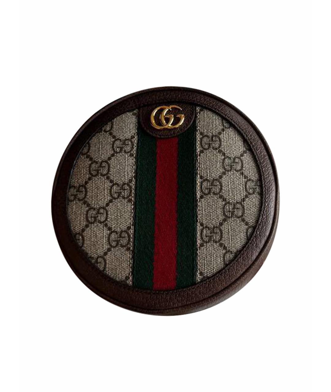 GUCCI Коричневый кожаный рюкзак, фото 1