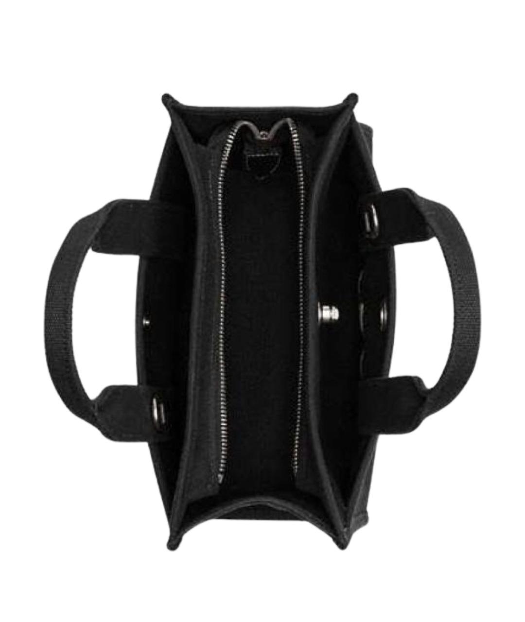 COACH Черная хлопковая сумка тоут, фото 5