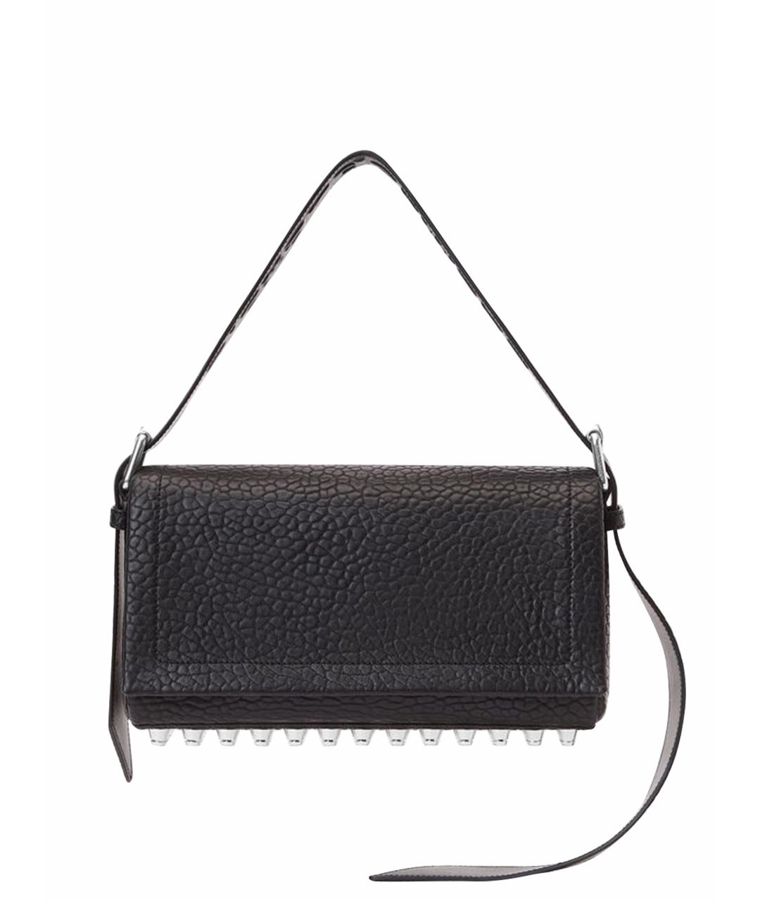 ALEXANDER WANG Черная кожаная сумка через плечо, фото 1