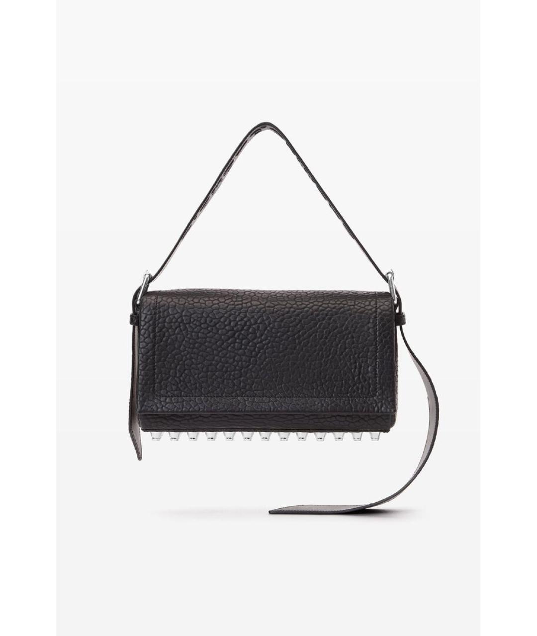 ALEXANDER WANG Черная кожаная сумка через плечо, фото 5