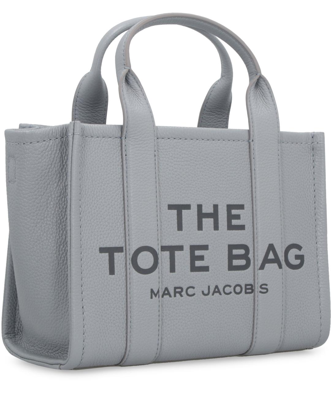 MARC JACOBS Серая кожаная сумка тоут, фото 3