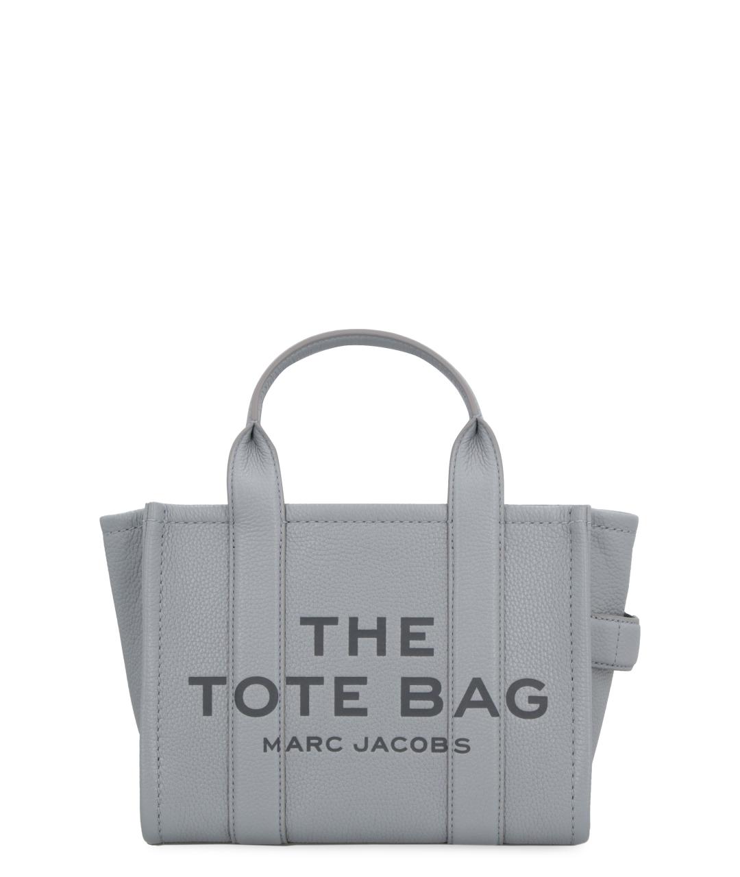 MARC JACOBS Серая кожаная сумка тоут, фото 1
