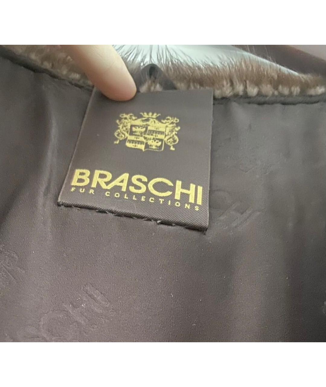 BRASCHI Красная меховая шуба, фото 5