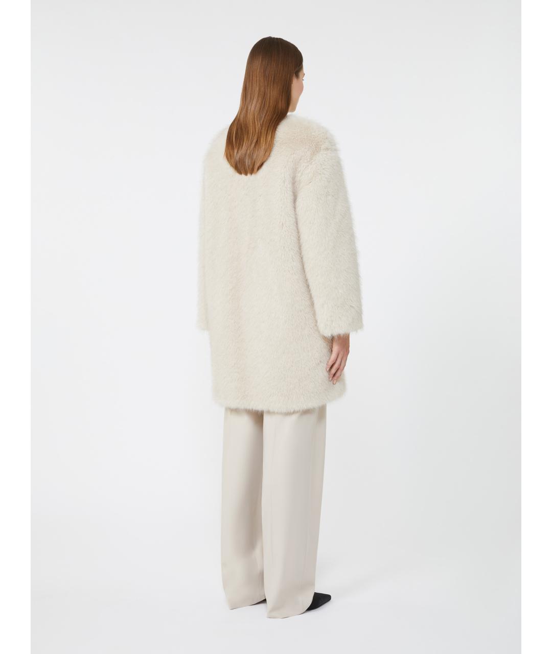 MAX MARA STUDIO Бежевая шуба, фото 3