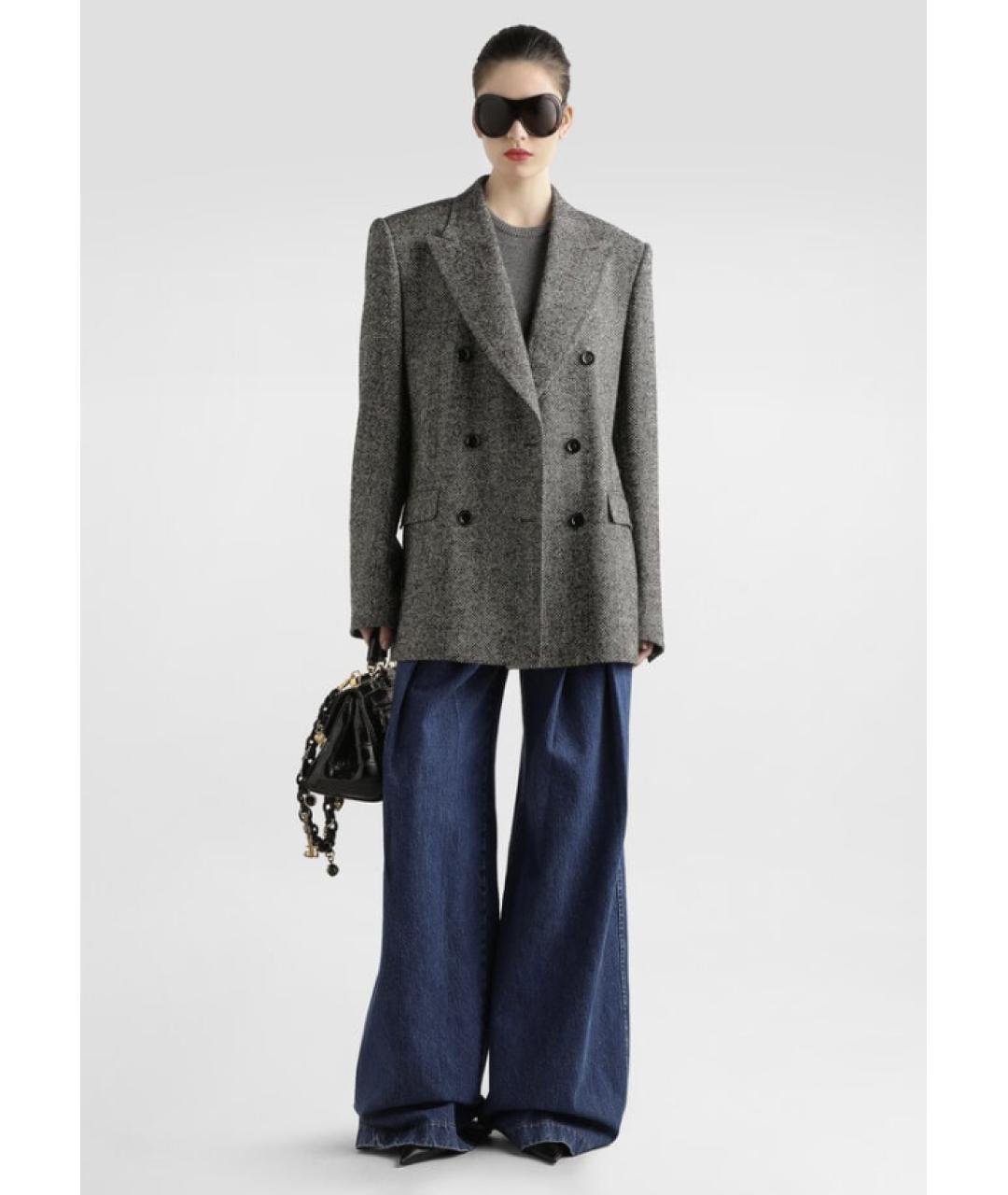 DOLCE&GABBANA Серый жакет/пиджак, фото 2