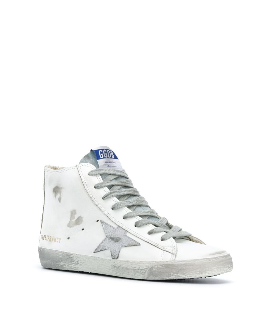 GOLDEN GOOSE DELUXE BRAND Белые кожаные кеды, фото 2