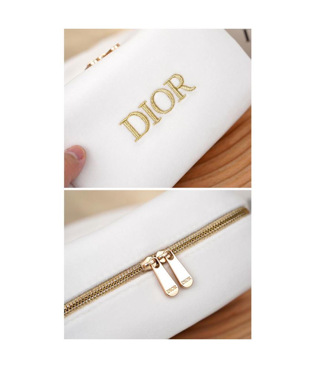 CHRISTIAN DIOR Белая косметичка, фото 5