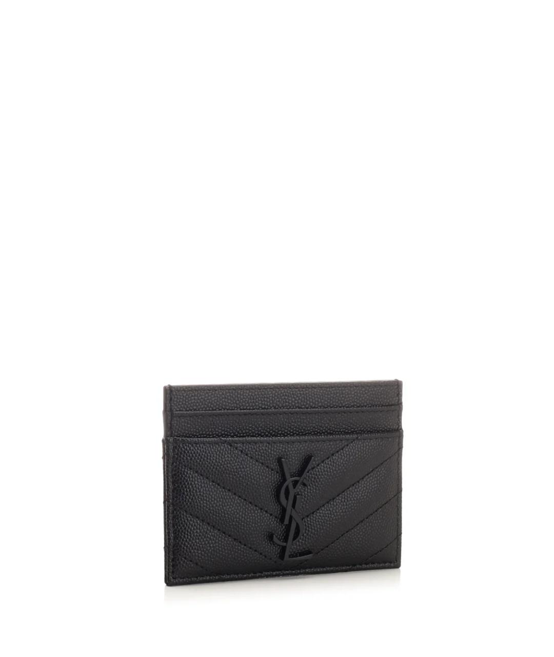 SAINT LAURENT Черный кардхолдер, фото 3