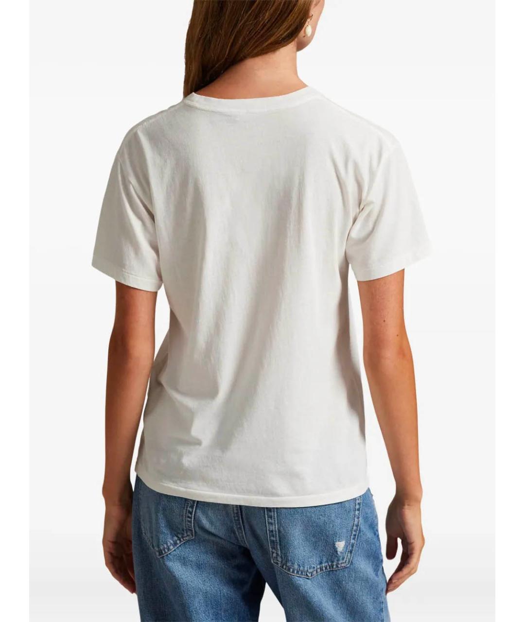 POLO RALPH LAUREN Бежевая хлопковая футболка, фото 4