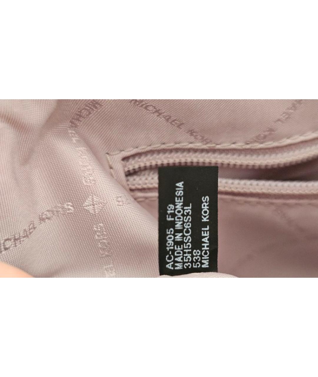MICHAEL KORS Синяя кожаная сумка тоут, фото 8