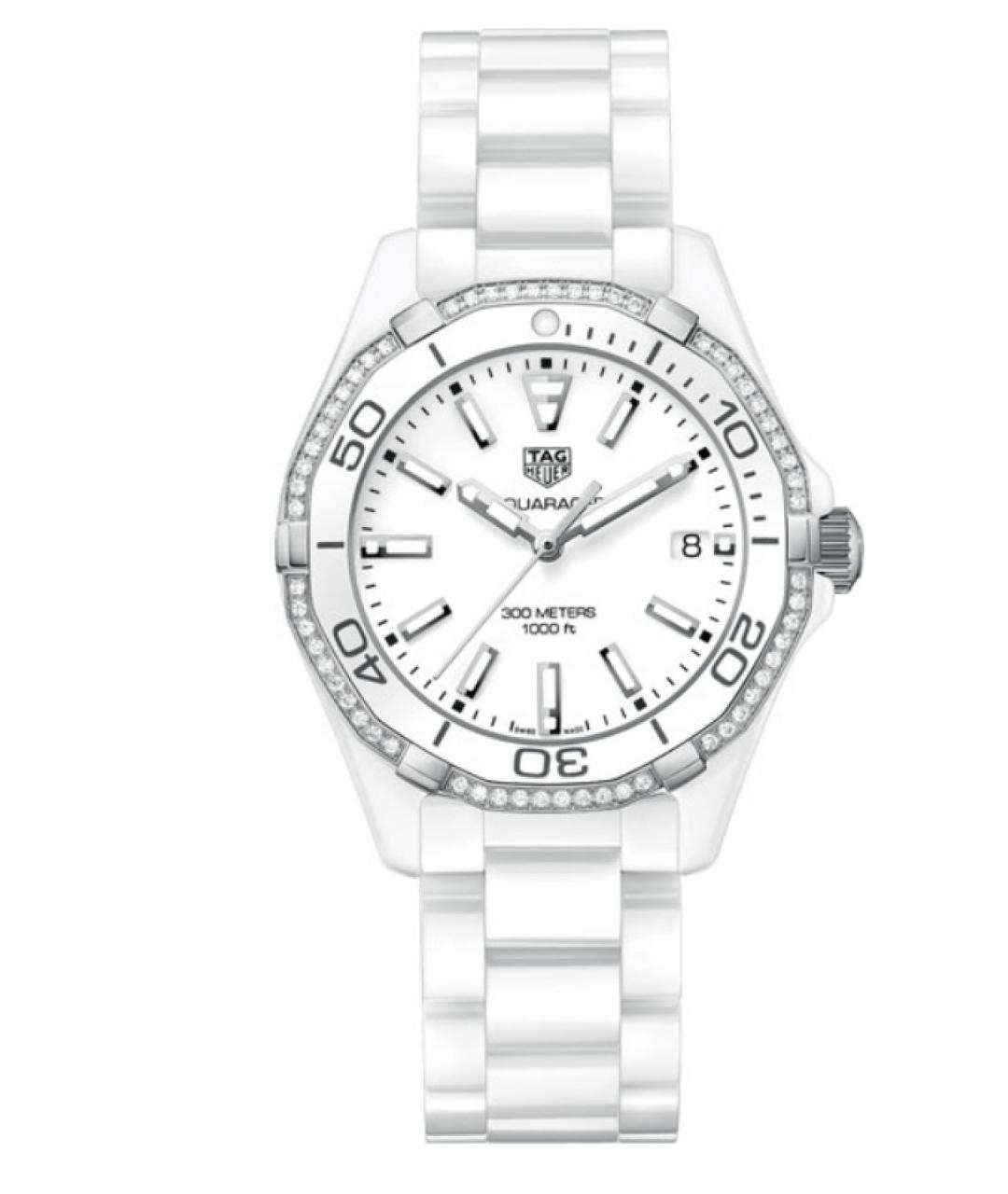 TAG HEUER Белые керамические часы, фото 1