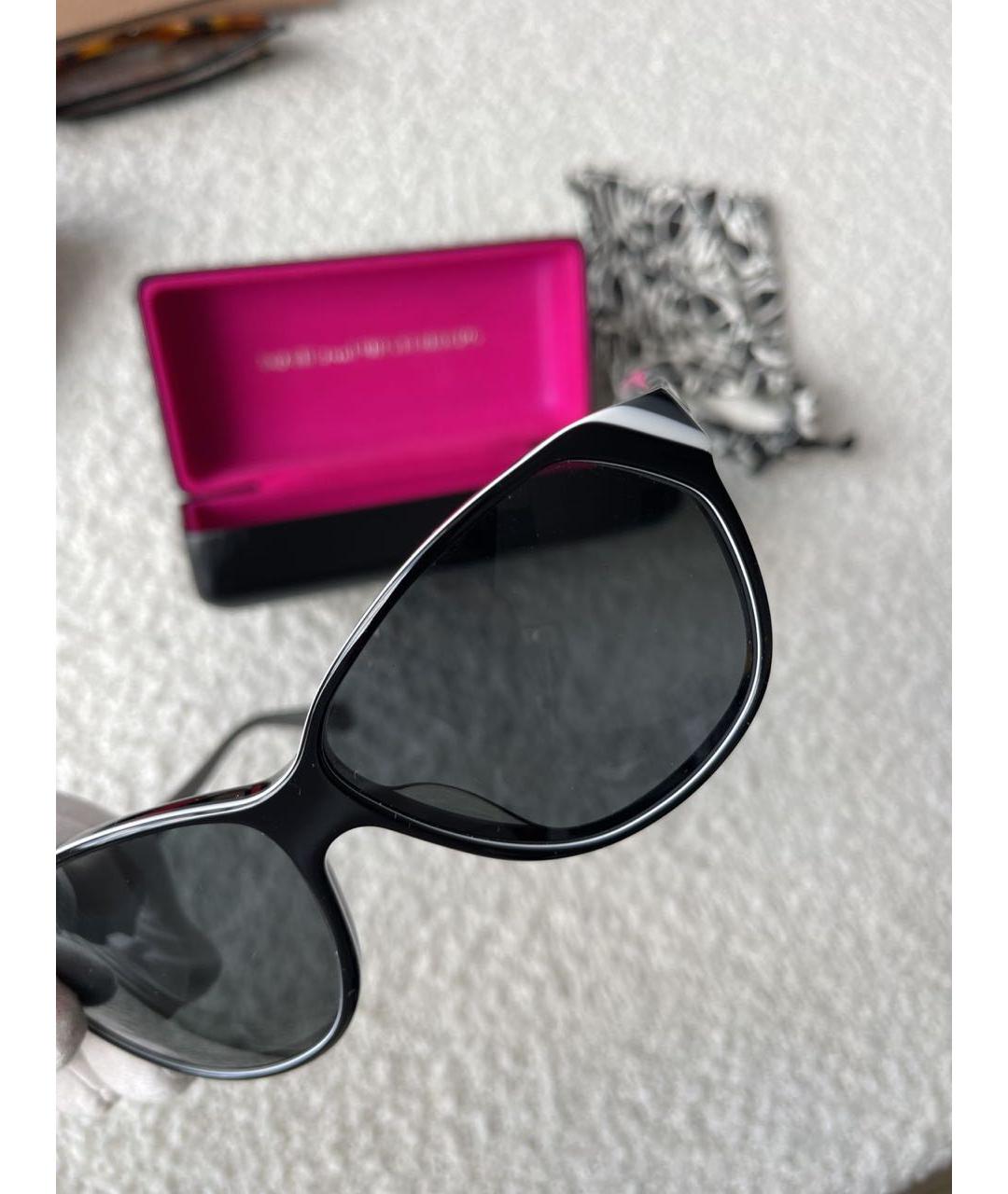 DIANE VON FURSTENBERG Черные пластиковые солнцезащитные очки, фото 4