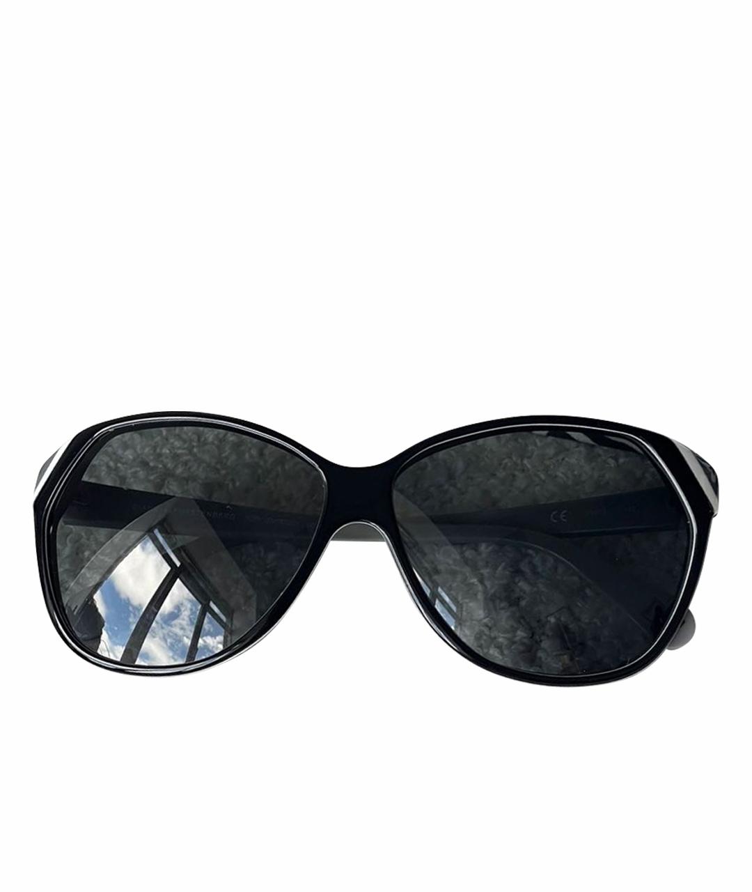 DIANE VON FURSTENBERG Черные пластиковые солнцезащитные очки, фото 1