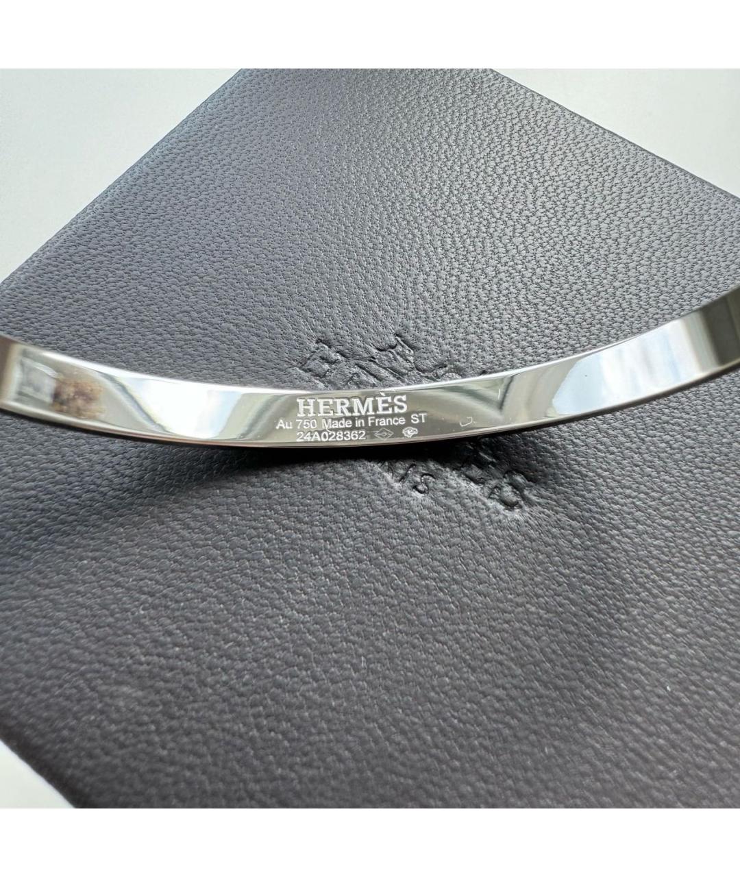 HERMES Серебрянный браслет из белого золота, фото 3