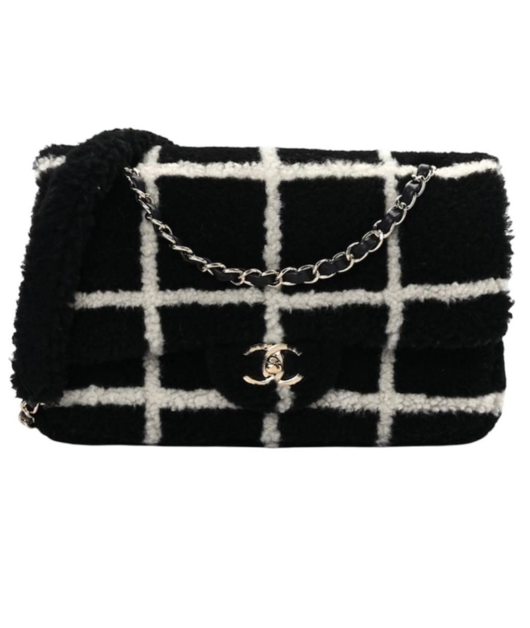 CHANEL Черная шелковая сумка через плечо, фото 1