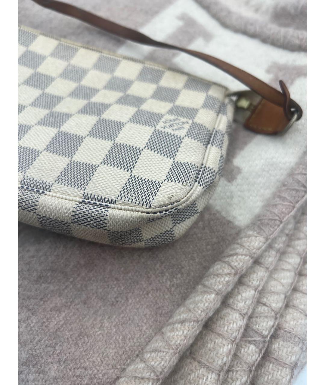 LOUIS VUITTON Бежевая кожаная сумка с короткими ручками, фото 4