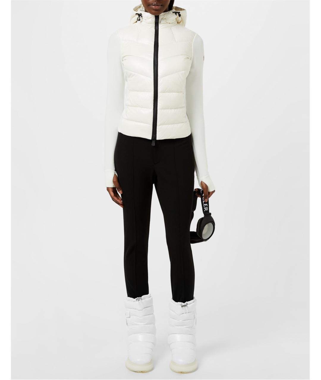 MONCLER Белые текстильные ботинки, фото 5