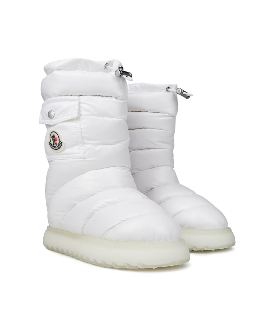 MONCLER Белые текстильные ботинки, фото 2