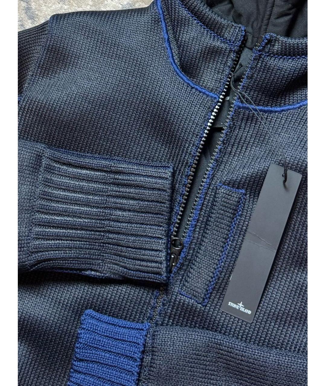 STONE ISLAND SHADOW PROJECT Темно-синяя полиэстеровая куртка, фото 3