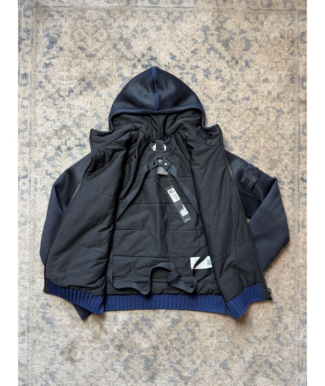 STONE ISLAND SHADOW PROJECT Темно-синяя полиэстеровая куртка, фото 2