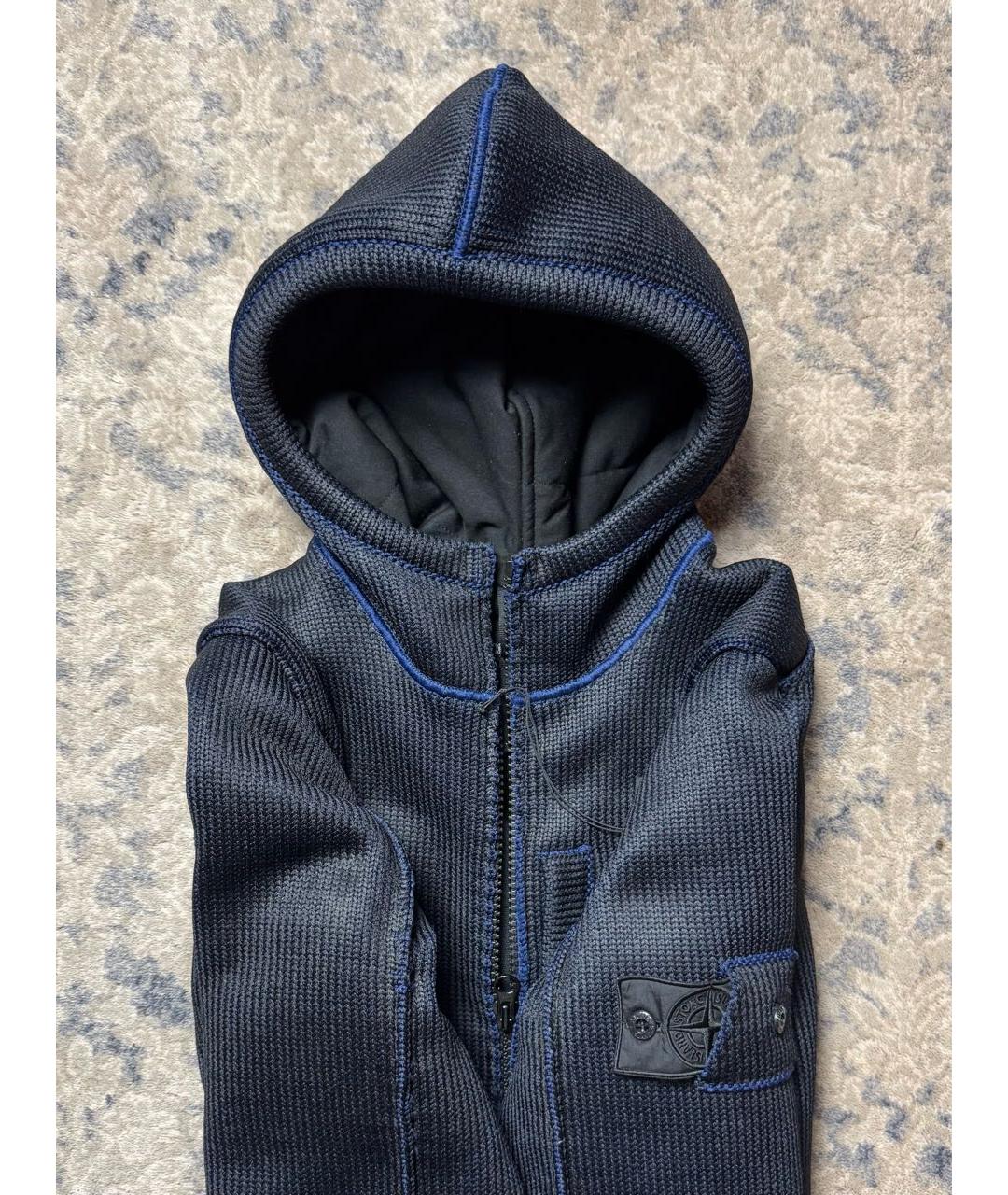 STONE ISLAND SHADOW PROJECT Темно-синяя полиэстеровая куртка, фото 6