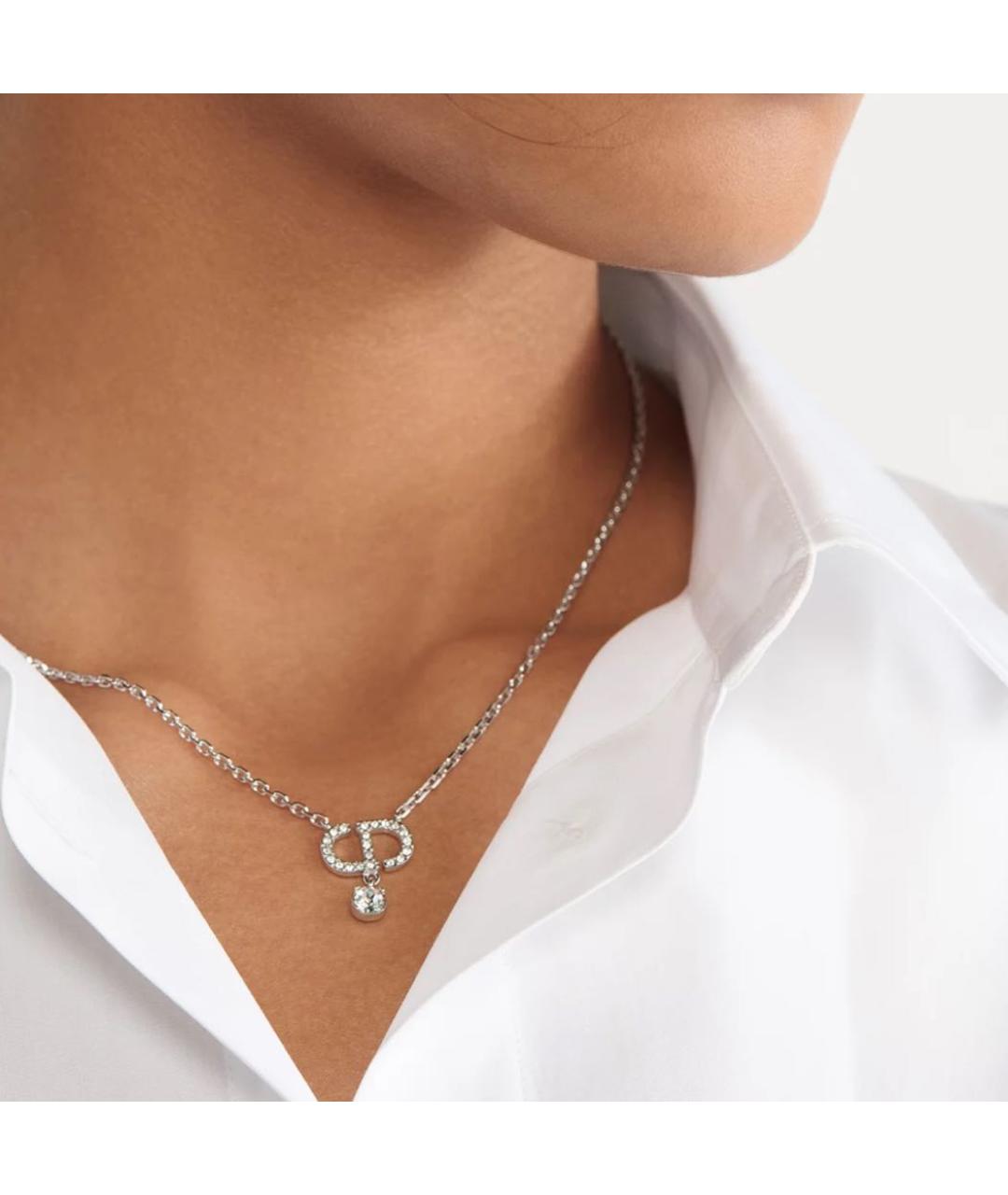 CHRISTIAN DIOR Серебряное колье, фото 3
