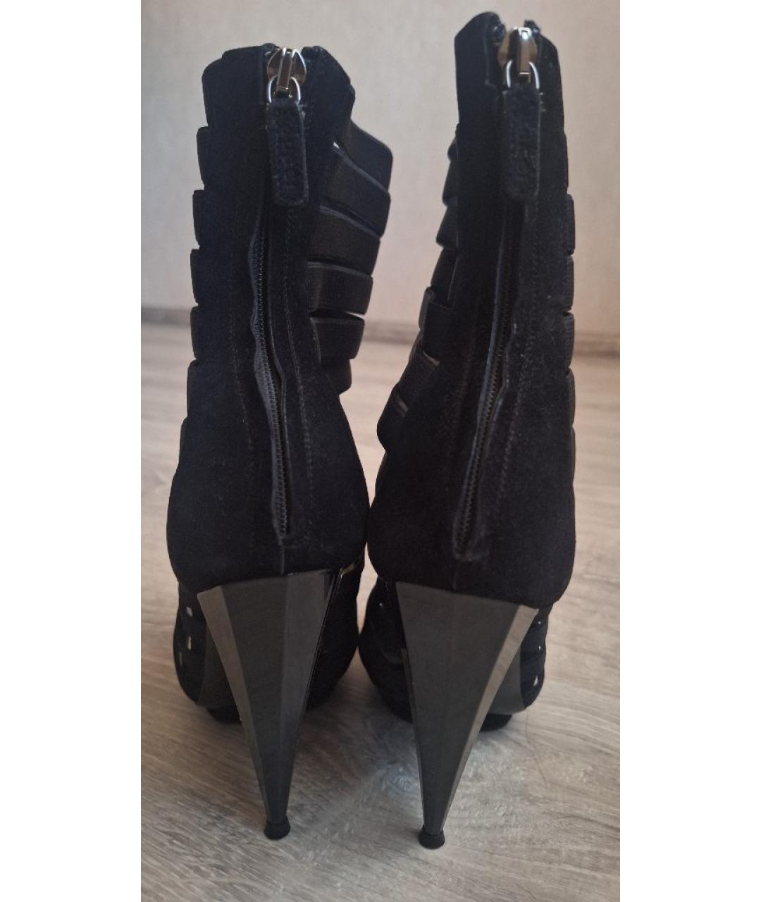 GUCCI Черные текстильные туфли, фото 4