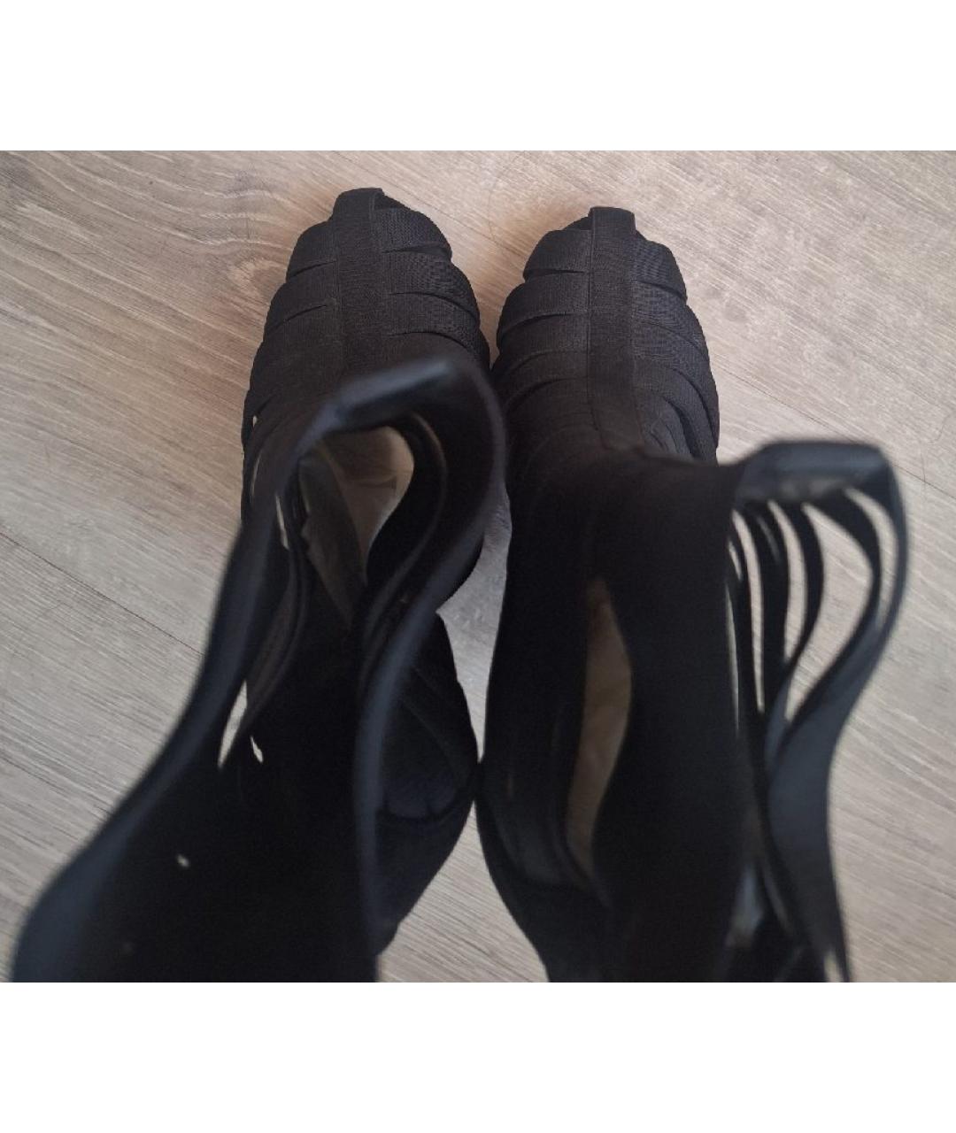 GUCCI Черные текстильные туфли, фото 3