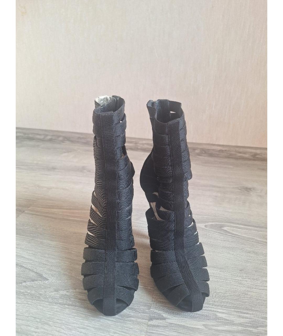 GUCCI Черные текстильные туфли, фото 2