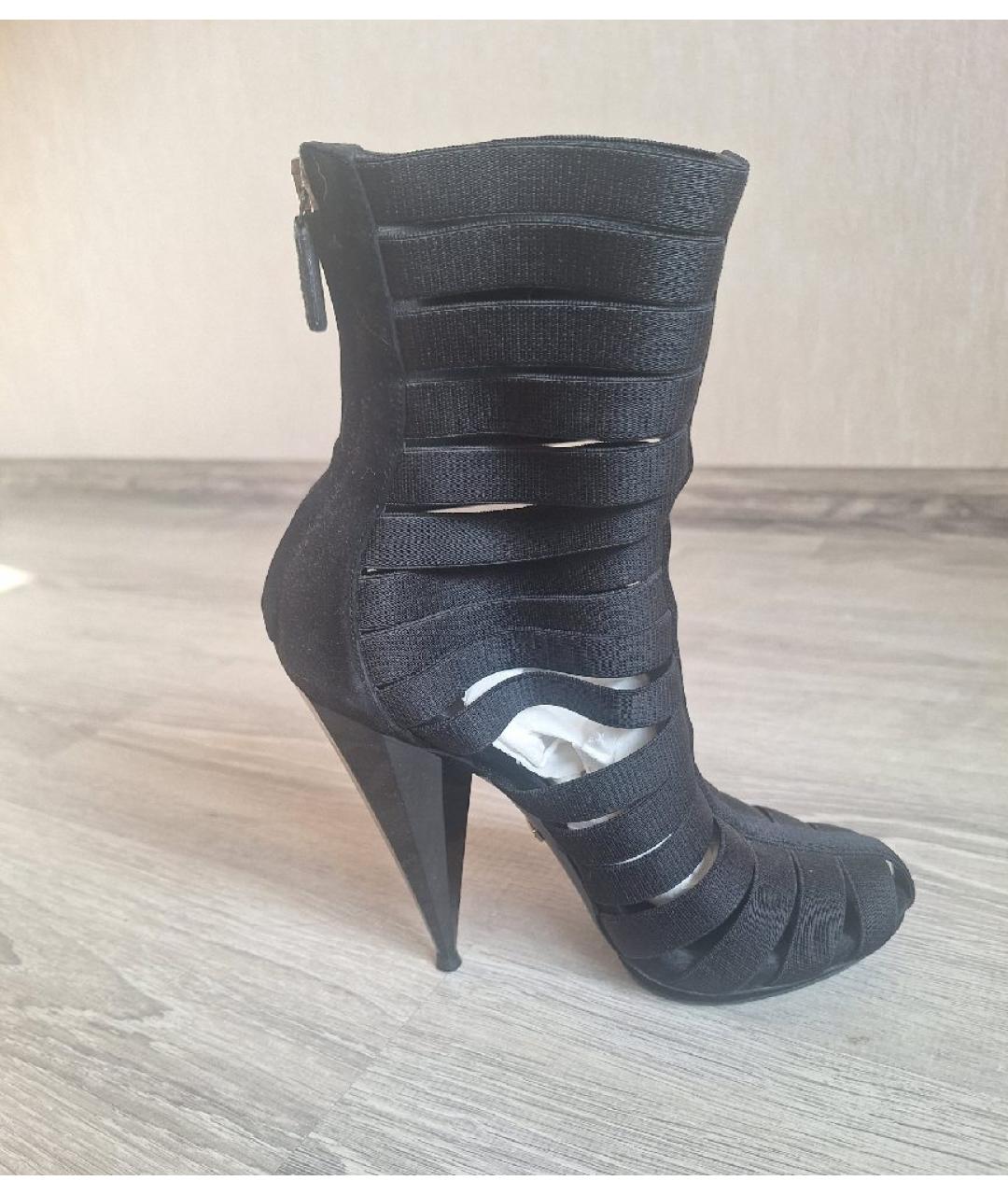 GUCCI Черные текстильные туфли, фото 6