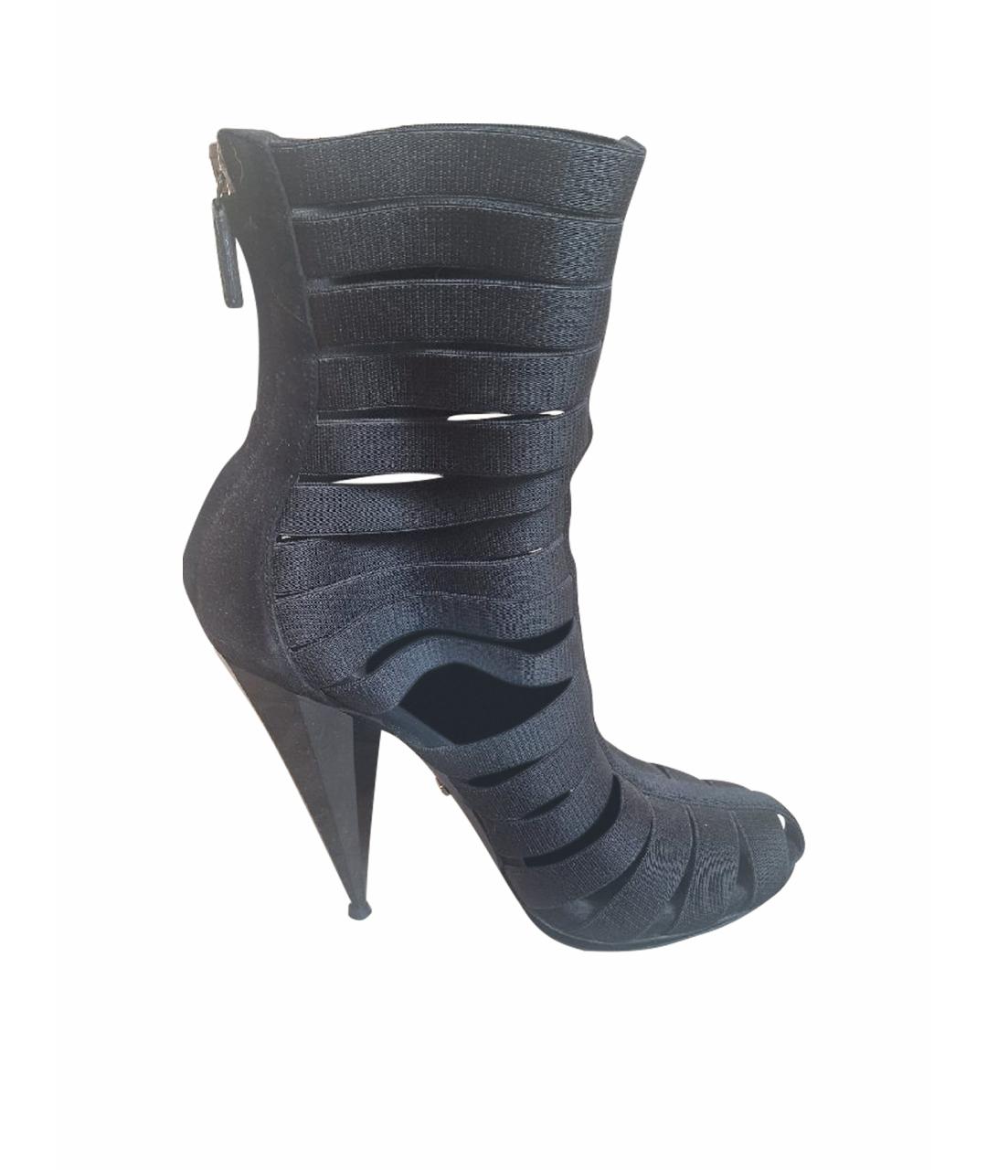 GUCCI Черные текстильные туфли, фото 1