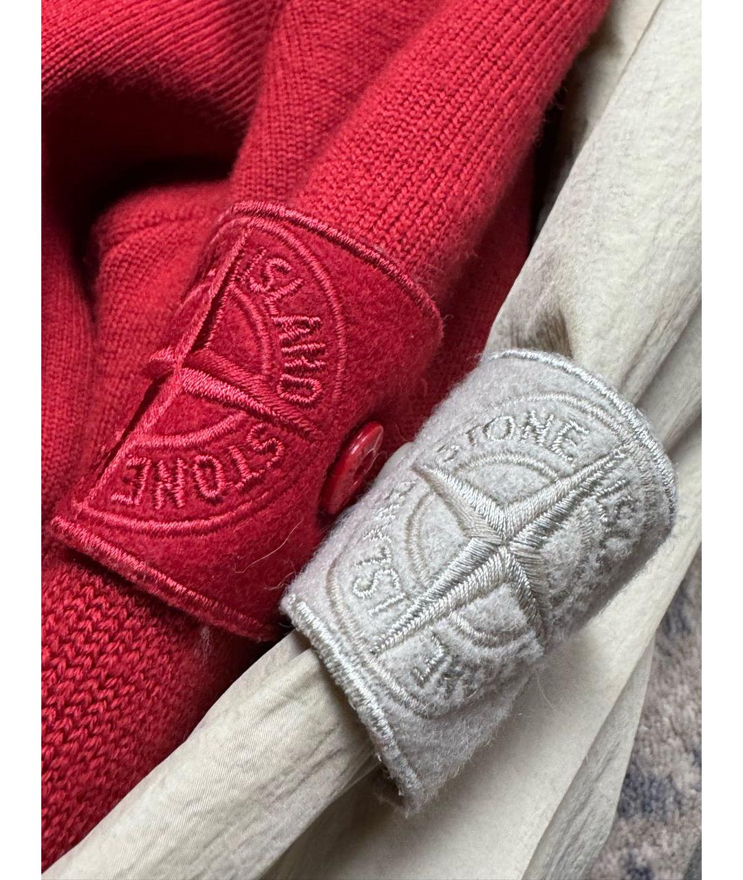 STONE ISLAND Красная шерстяная куртка, фото 7