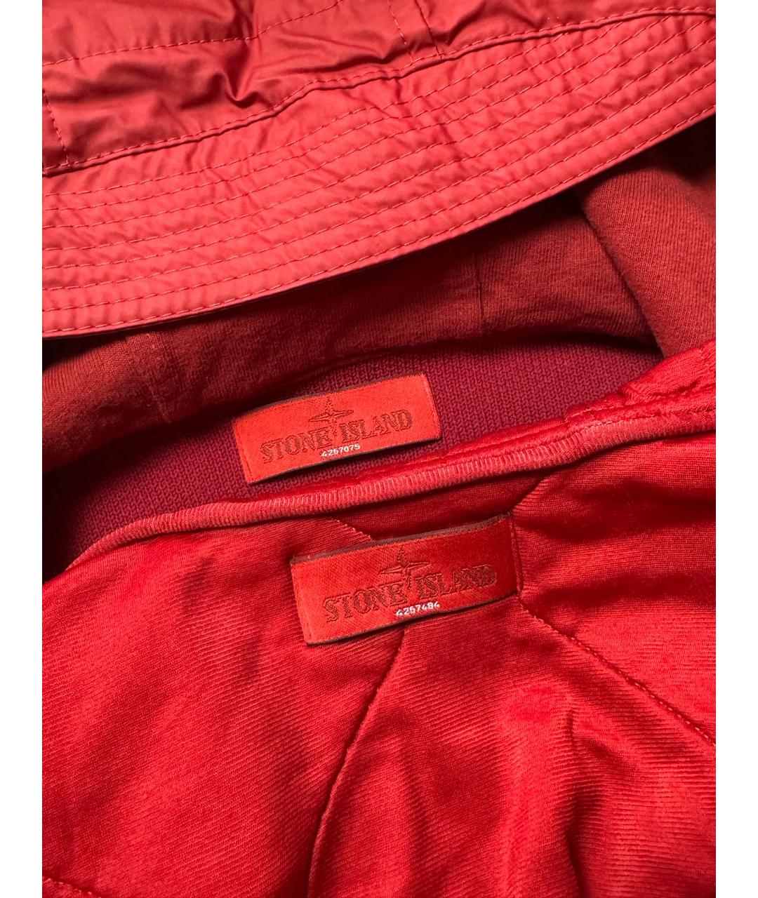 STONE ISLAND Красная шерстяная куртка, фото 4