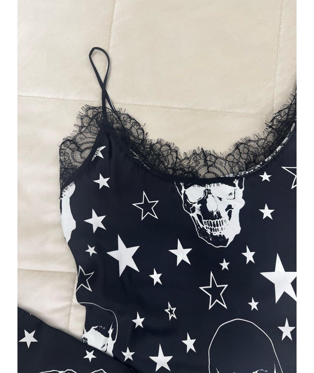 PHILIPP PLEIN Черный шелковый сарафан, фото 4