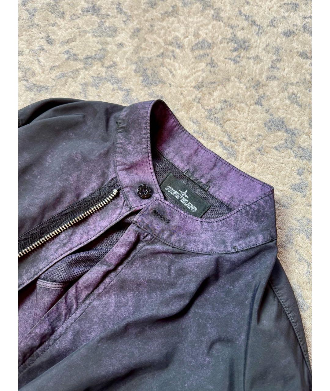 STONE ISLAND SHADOW PROJECT Темно-синее полиэстеровое пальто, фото 4