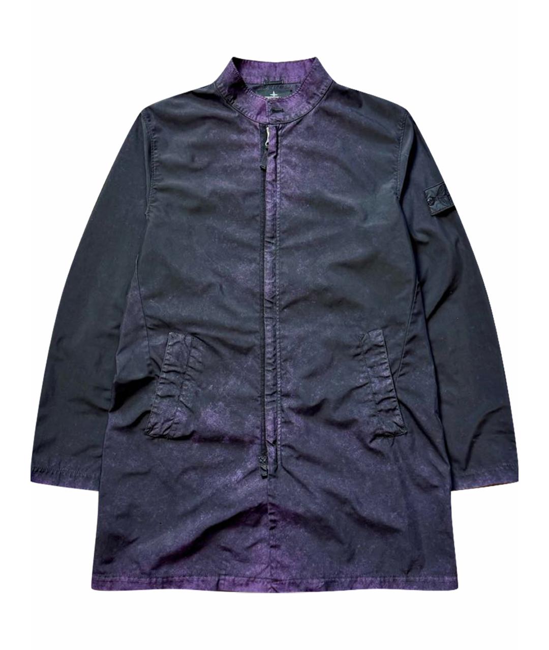STONE ISLAND SHADOW PROJECT Темно-синее полиэстеровое пальто, фото 1