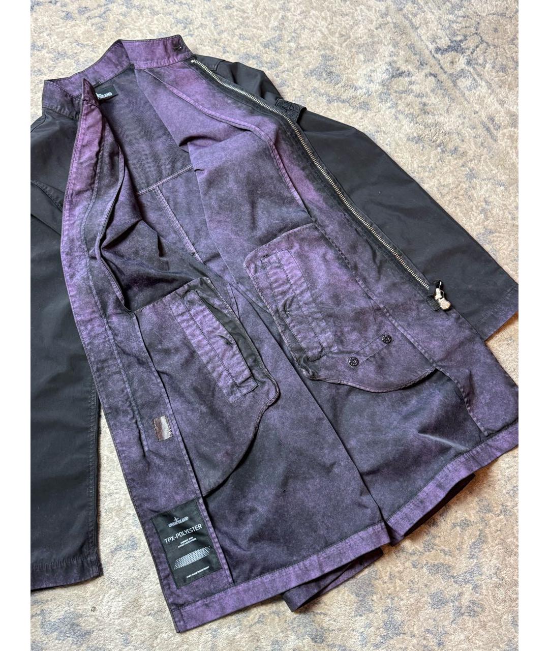 STONE ISLAND SHADOW PROJECT Темно-синее полиэстеровое пальто, фото 8