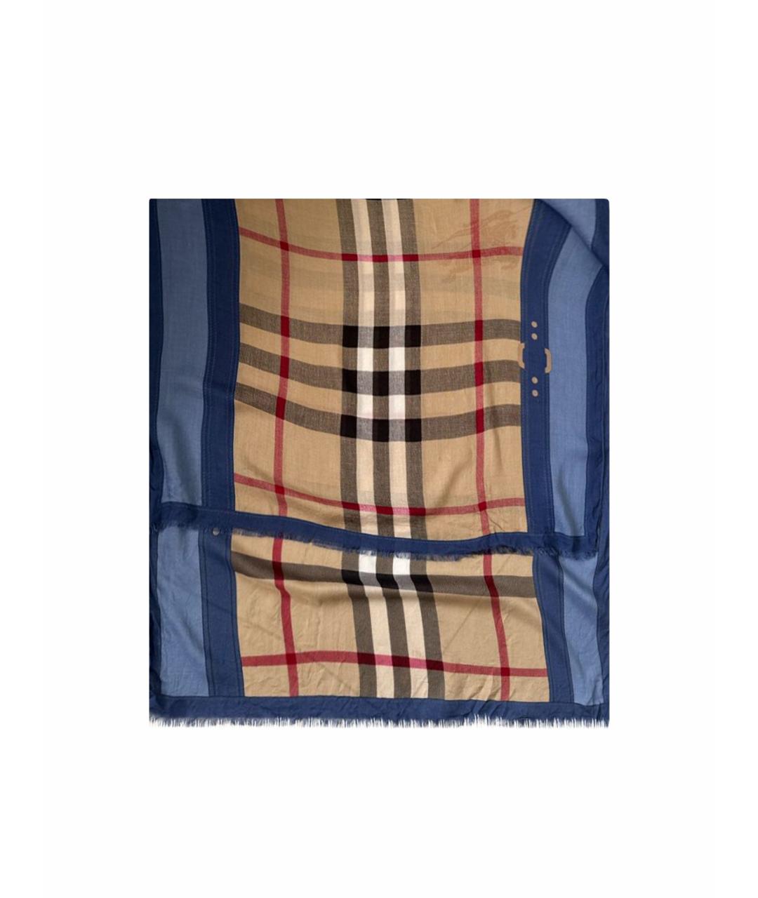 BURBERRY Бежевый платок, фото 1