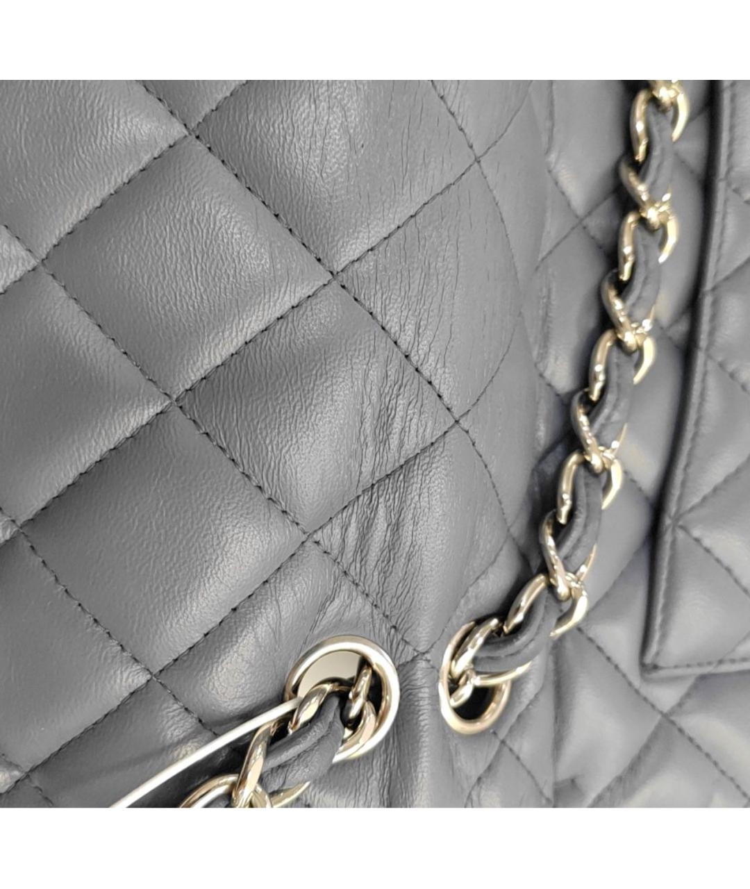 CHANEL Голубая кожаная сумка через плечо, фото 8