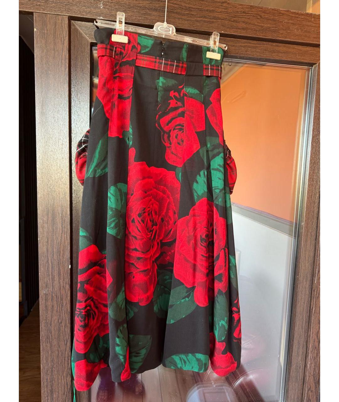 KENZO Мульти шерстяная юбка макси, фото 2