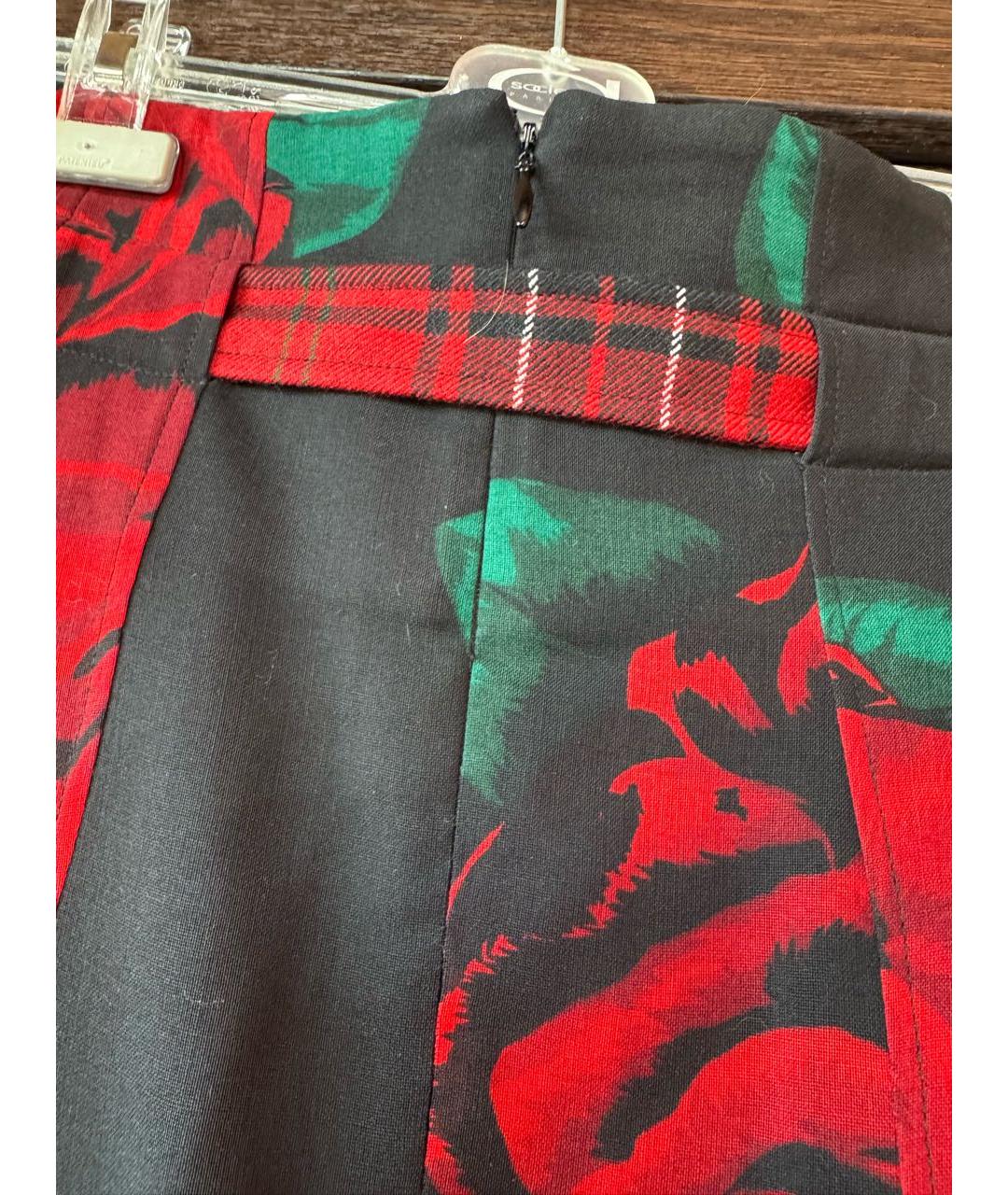 KENZO Мульти шерстяная юбка макси, фото 4