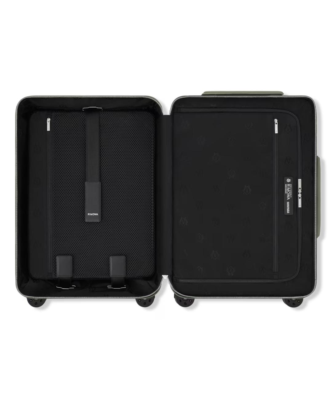 Rimowa Зеленый кожаный чемодан, фото 4