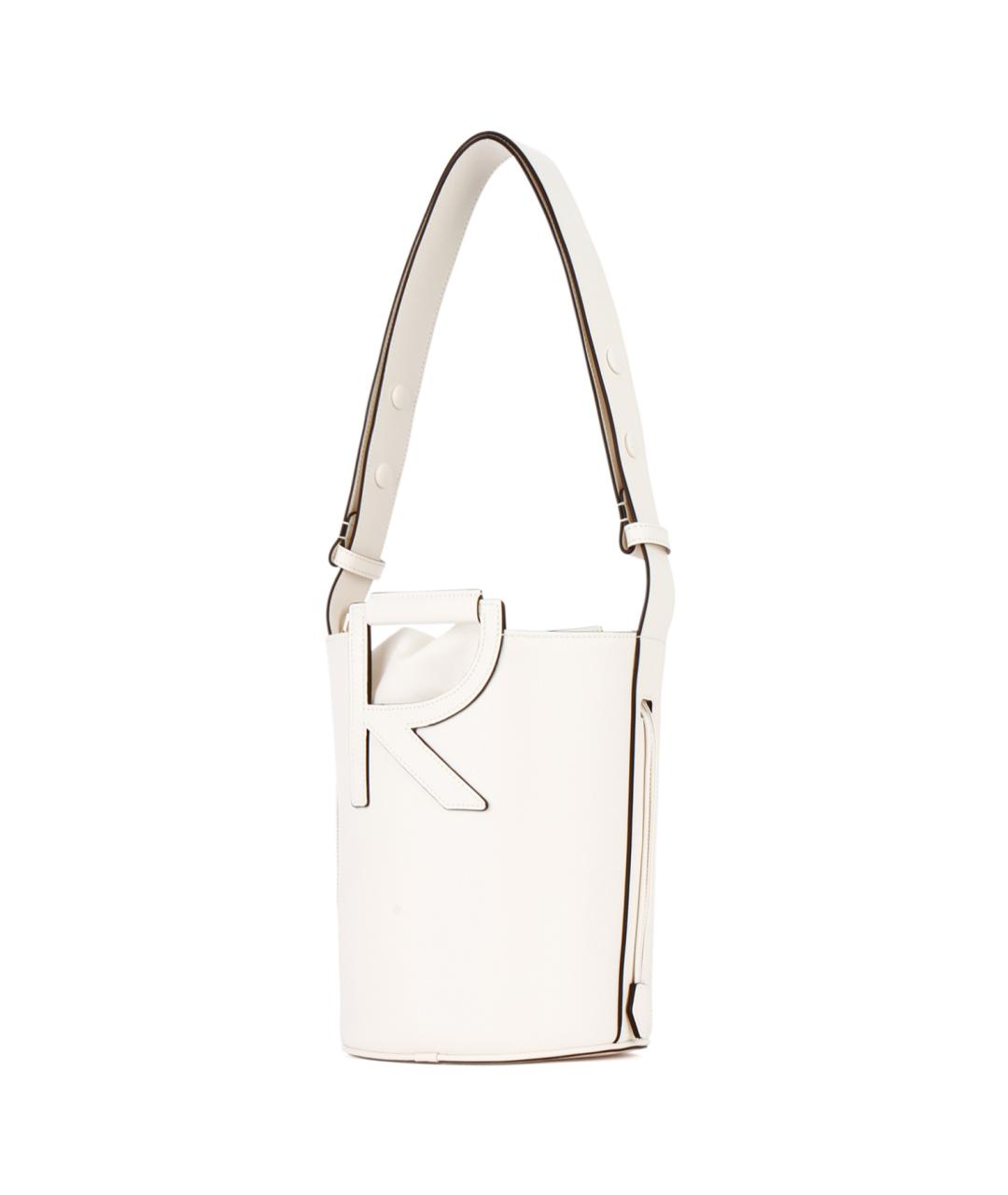 ROGER VIVIER Белая кожаная сумка тоут, фото 2